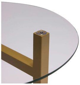 Okrągły stolik ze szklanym blatem ø 40 cm Elevate – Hübsch