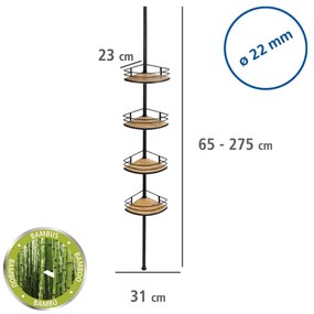 Teleskopowa półka pod prysznic DOLCEDO, 4 poziomy, WENKO