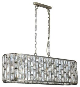 Searchlight 65818-8AB - Żyrandol na łańcuchu BIJOU 8xE14/40W/230V