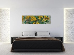 Obraz - Claude Monet, Jerusalem Artichoke Flowers, reprodukcje (170x50 cm)
