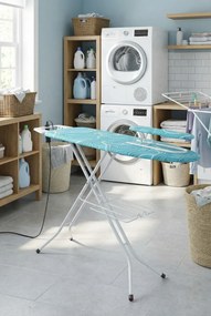 Niebieska deska do prasowania z rękawnikiem F9-D19