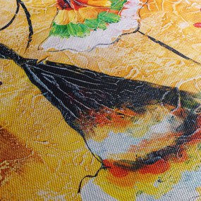 Obraz - Tańczące baletnice, obraz olejny (z zegarem) (90x30 cm)