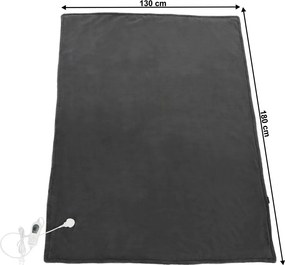 Elektryczny koc grzewczy MEDISA, ciemnoszary