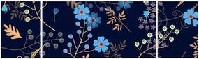 Obraz - Jesienne kwiaty (170x50 cm)