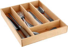 Drewniany organizer na sztućce do szuflady w naturalnym kolorze 30 x 38 cm – Premier Housewares