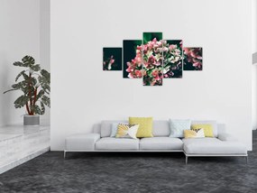 Obraz - Fragment Hortensji (125x70 cm)