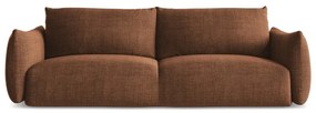 Rozkładana sofa w kolorze terakoty 230 cm Leila – Makamii