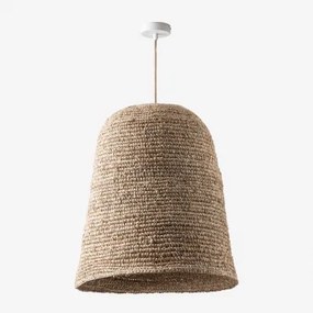 Lampa Sufitowa Wisząca Kayradens Naturalny - Biała & Ø50 Cm - ↑60 Cm Kayradens - Sklum