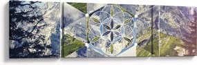 Obraz - Figura geometryczna (170x50 cm)