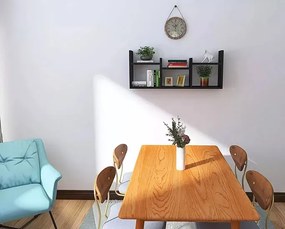 Czarna minimalistyczna nadstawka na biurko H4-G94