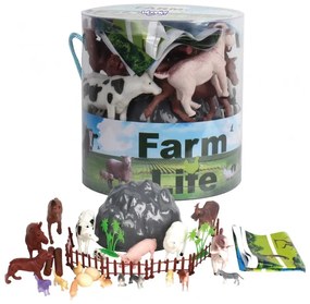 Woopie zestaw figurki zwierzęta farma 34 szt.