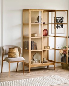 Czerwony szklany ręcznie wykonany wazon (wysokość 21 cm) – House Nordic