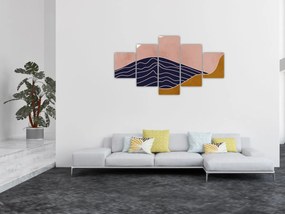 Obraz - Słońce nad górami (125x70 cm)