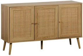 Komoda z potrójnymi drzwiczkami w stylu boho B3-R02