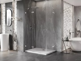 Mexen Lunar Duo kabina prysznicowa uchylna lewa 115 x 105 cm, transparent, chrom - 834-115L-105P-01-00