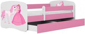 Łóżko dla dziewczynki z szufladą mix 70x140 K4-G59