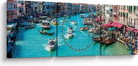 Obraz  - Canal Grande, Wenecja, Włochy (z zegarem) (90x30 cm)
