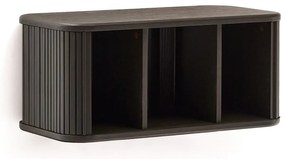 Ciemnobrązowa wisząca szafka pod umywalkę w dekorze jesionu 90x40 cm Mailen – Kave Home