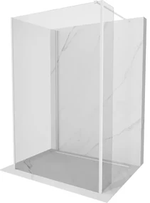 Mexen Kioto ścianka prysznicowa Walk-in 130 x 110 x 30 cm, transparent, biała - 800-130-110-221-20-00-030