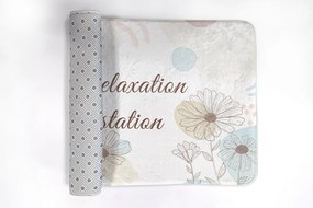 Dywanik do łazienki Dywanik do łazienki Line Art Kwiecisty