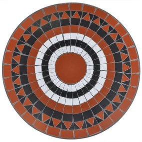 Stolik ogrodowy ceramiczny Osmo – terakota i biały