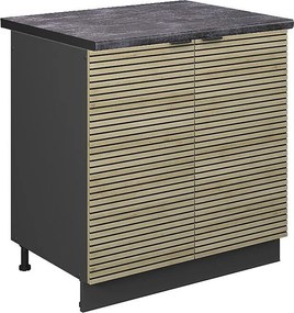 Szafka pod zlew panel dębowy 80x60x82 fame-line