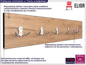 Wieszak ścienny dąb craft + satyna P0-P44