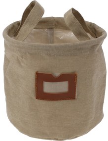 Kosz materiałowy z okienkiem oraz uchwytami, Ø 16 cm