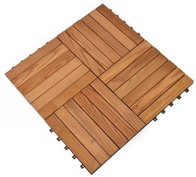Płytki podłogowe z drewna jesionowego zestaw 6 szt. Rojaplast – Thermowood