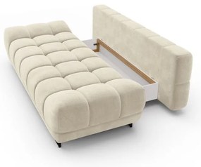 Beżowa 3-osobowa sofa rozkładana z aksamitnym obiciem Windsor &amp; Co Sofas Cirrus