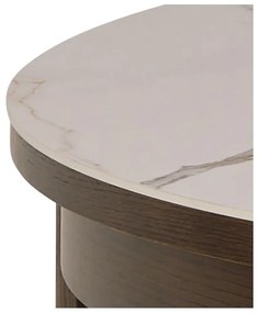 Okrągły rozkładany stół z ceramicznym blatem ø 120 cm Southampton – Actona