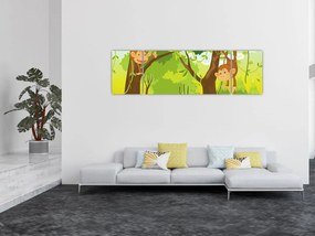 Obraz - Małpy (170x50 cm)