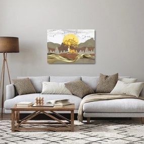 Obraz na szkle jelenia (70x50 cm)