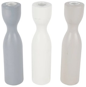 Drewniany świecznik TORNE 25 cm - różne kolory