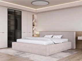 Łóżko Tapicerowane DOHA 140x200 – z pojemnikiem na pościel i stelażem podnoszonym POSO 100 WERSAL