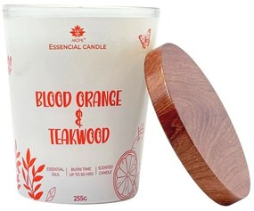 Arome Świeca w szkle z metalową pokrywką 255 g Blood orange & Teakwood