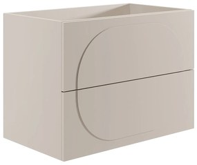 Szafka łazienkowa wisząca - Beżowa - 80 cm - VUTOMA