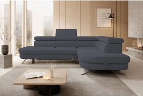 Narożnik OTIS L Prawostronny Regulowane Zagłówki wolnostojący tkanina AURORA 19 WERSAL