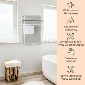 Klarstein Hotrod 1000W 80x60cm Panel na podczerwień Srebrny