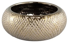 Złoty ceramiczny kwietnik HELLY GOLD Wielkość: S