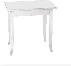 Biały drewniany stół 90x90 cm - SANTA CROCE