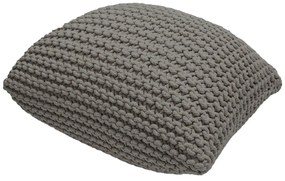 Szary puf w kształcie poduszki Bonami Essentials Knit