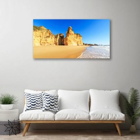 Obraz na płótnie Błękit Oceanu i Złoty Piasek