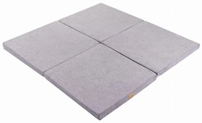 Szara mata do zabawy dla dzieci 120x120 cm – Meowbaby