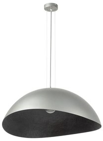 Lampa wisząca SOLARIS 1xE27/60W/230V srebrno-czarna na linku