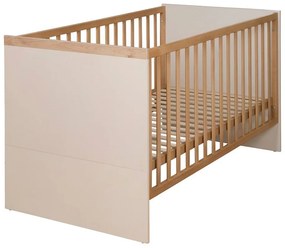 Beżowe/w naturalnym kolorze łóżeczko z regulowaną wysokością 70x140 cm Jil – Roba