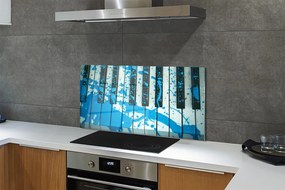 Szklany Panel Artystyczna Wizja Pianina