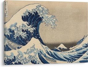 Obraz - Katsushika Hokusai, Under the Wave off Kanagawa, reprodukcje (70x50 cm)