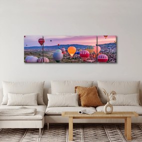 Obraz - Balony na ogrzane powietrze (170x50 cm)