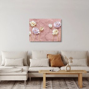 Obraz na szkle kwiatów (70x50 cm)